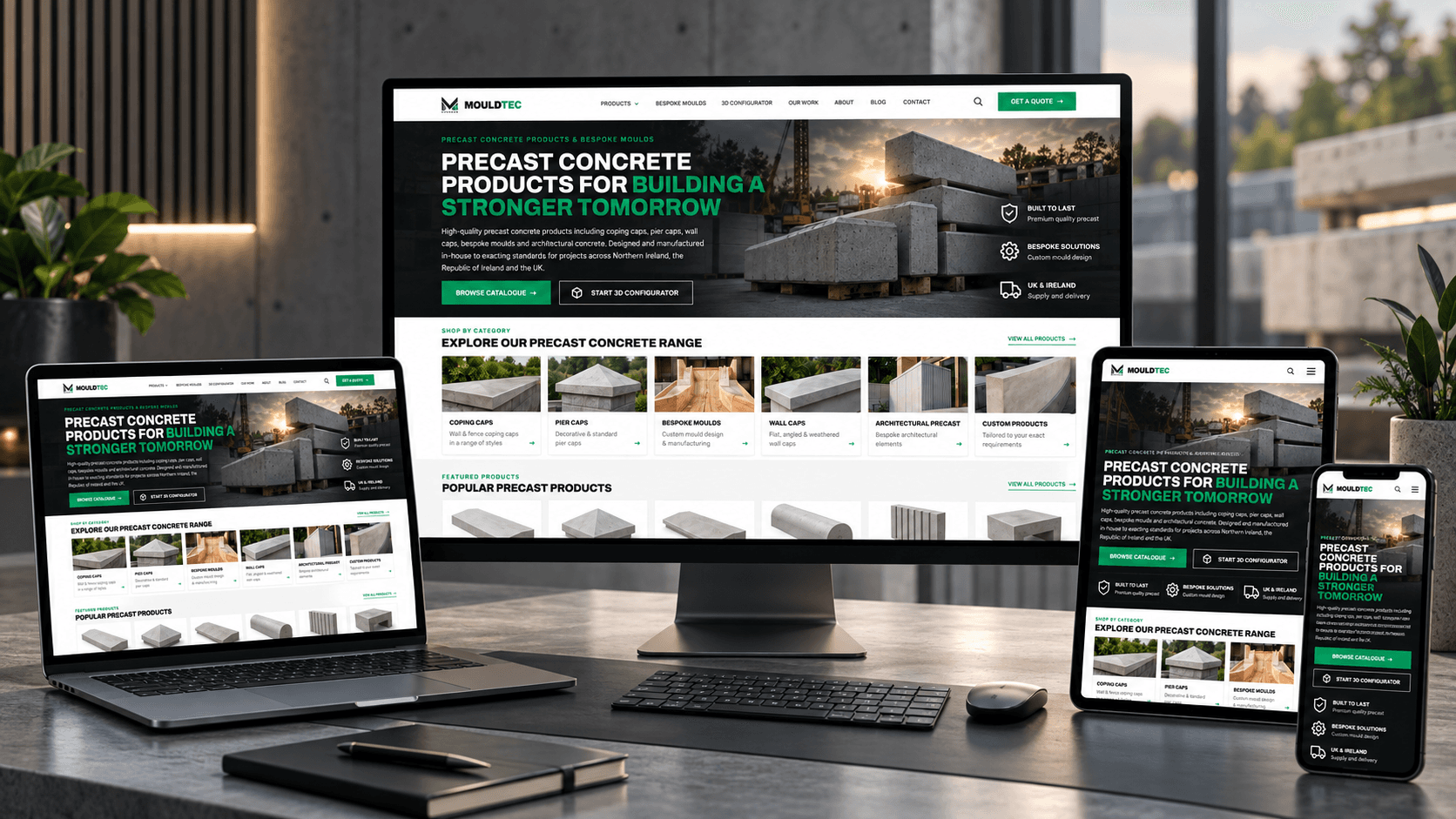 MouldTec — Catalog de prefabricate și configurator 3D